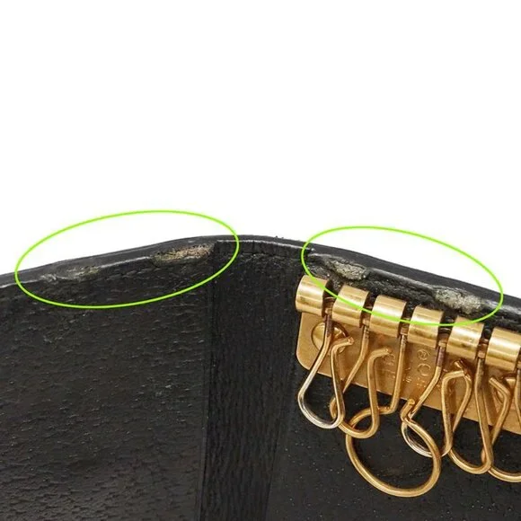 Gucci Key Case Animalier Leather Black 6 - Picture 9 of 11